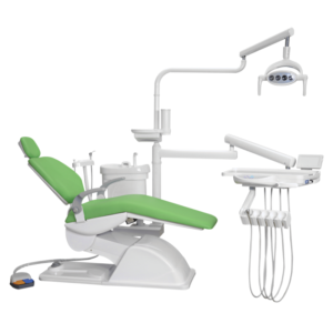 "CLASSIC CHAIR – Comfortable and durable dental chair designed for patient support during dental treatments, with adjustable features for optimal positioning."