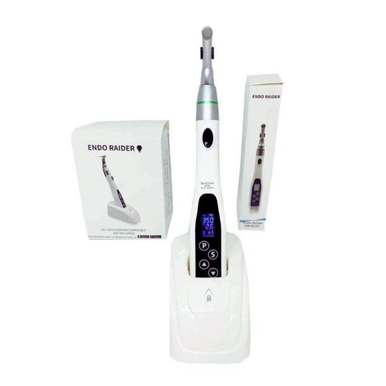 "Advanced Endo Motor for precise and efficient root canal treatments, featuring ergonomic design and customizable speed settings for enhanced dental procedures."