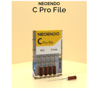 "Neoendo C Pro – high-performance endodontic files designed for effective cleaning and shaping of calcified and curved root canals with precision and durability."