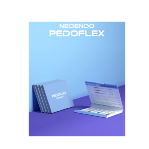 "Neoendo Pedoflex File – a flexible and durable endodontic file designed for pediatric root canal treatments, featuring a user-friendly design for precise cleaning and shaping of root canals."