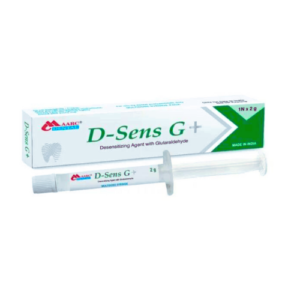 "Maarc D-Sens G+ Desensitizing Agent with Glutaraldehyde – an effective solution for reducing tooth sensitivity, offering long-lasting relief and protection with advanced formulation for dental care."