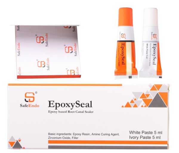 "EpoxySeal: A durable dental sealing solution designed for effective root canal sealing and preventing leakage in endodontic treatments."