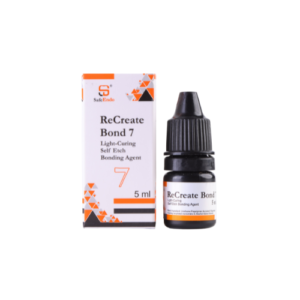 "ReCreate Bond 7 - a seventh-generation, light-cured dental bonding agent offering superior adhesion to dentin and enamel, ensuring long-lasting results in restorative procedures."