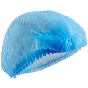 "Image of LIFEX Bouffant Cap made from lightweight, breathable material, designed to provide hygienic head coverage. Perfect for use in medical, dental, and surgical settings, ensuring comfort and protection."