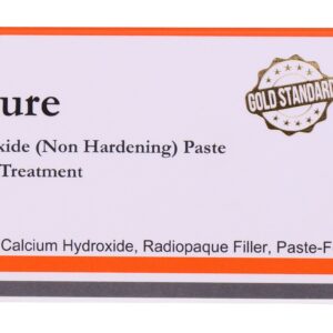 "CalciCure calcium hydroxide-based paste for effective root canal treatment, offering reliable sealing and pulp protection in dental procedures."