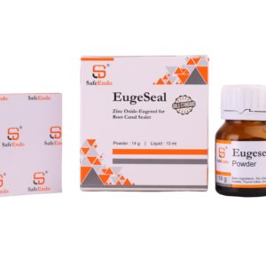 "Eugeseal: A reliable dental sealer designed for root canal treatments, providing effective sealing and preventing leakage during endodontic procedures."