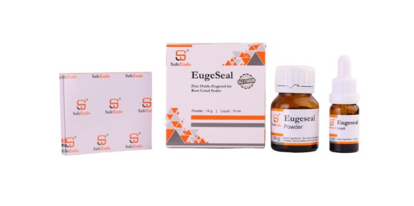 "Eugeseal: A reliable dental sealer designed for root canal treatments, providing effective sealing and preventing leakage during endodontic procedures."