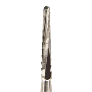 "Prima Dental Lindemann Cross Cut Bur HP-162, a bone-cutting bur designed for efficient and precise cutting of bone tissue during oral and maxillofacial procedures."