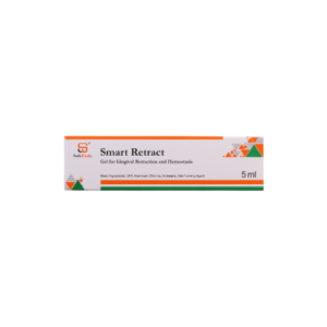 "SmartRetract 5ml Gel, a dental gel designed for effective soft tissue retraction during restorative and periodontal procedures, providing precise control and visibility."