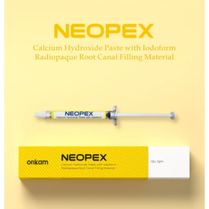 "Image of Calcium Hydroxide Paste with Iodoform in a tube with a clear label. The paste is designed for use in endodontic treatments, with the combination of calcium hydroxide and iodoform providing effective antibacterial properties. The tube is placed on a neutral background to emphasize the product and its labeling."