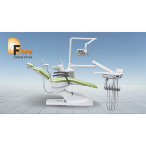 "Image of the Flare Dental Chair, a modern and ergonomic dental chair designed for patient comfort and optimal positioning during treatments. The chair features adjustable armrests, a cushioned seat and backrest, and a sleek, professional design suitable for various dental procedures."