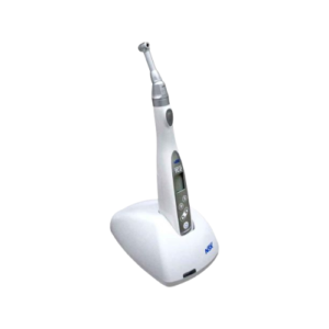 "Image of the NSK Endo Mate TC2 Endo Motor, a compact and advanced device designed for precise endodontic treatments. The motor features a user-friendly control panel with adjustable settings for speed and torque, optimized for efficient and accurate root canal procedures."