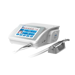 "Image of the Implant Motor – Implant-X, a compact and advanced device designed for precise dental implant procedures. The motor features an intuitive control panel, ergonomic design, and adjustable settings for optimal performance during surgeries and treatments."