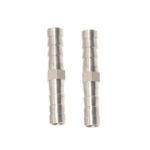 A Sparedent 2mm x 2mm Straight Round Jointer made of durable, medical-grade material. It features a straight, round design with two 2mm ports for connecting water pipes, ensuring a secure, leak-proof fit for efficient water flow in dental systems.