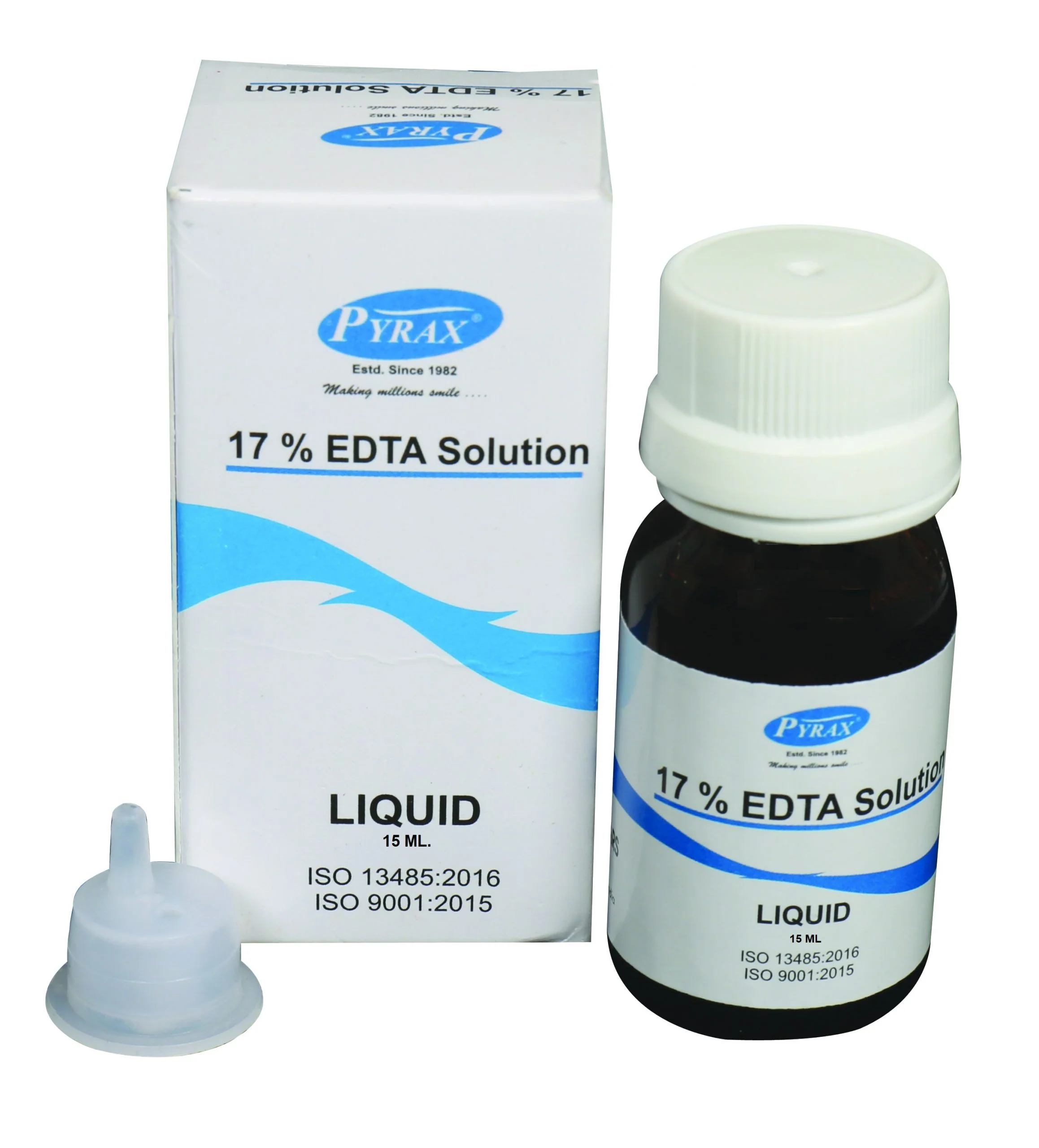 Available at Choudhary Dental Depot: PYRAX® E.D.T.A Solution-17% – The Essential Irrigant for Root Canal Treatment 🦷 1 EDTA 17 15 ML. 001 scaled 1